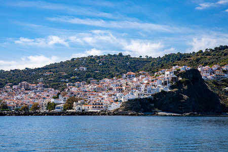 Coastline On Skopelos island, Greeceの写真素材