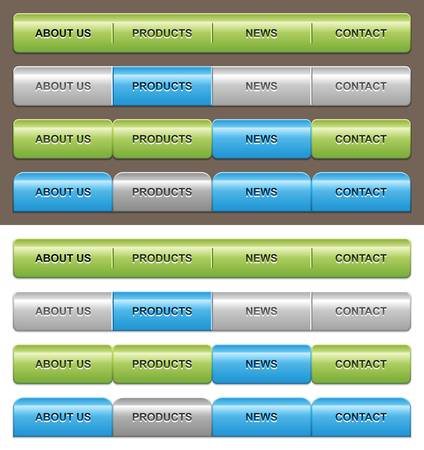 Web navigation templates. vector illustration.のイラスト素材