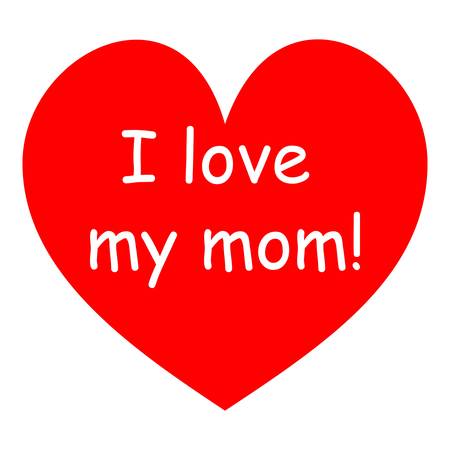 I love my momのイラスト素材