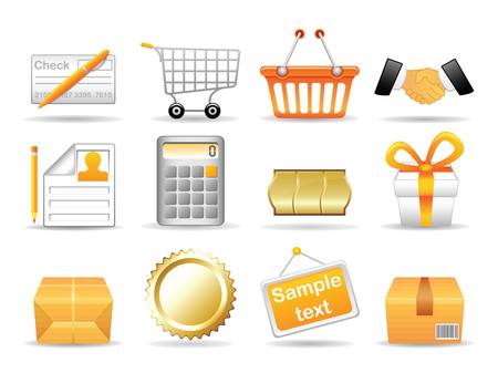 Collection of icons for online store  Vector EPS 8 のイラスト素材
