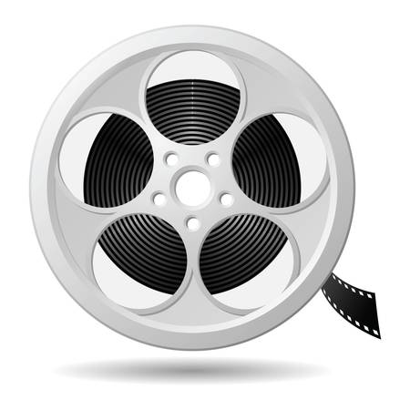 Film reel, vector eps version 8のイラスト素材