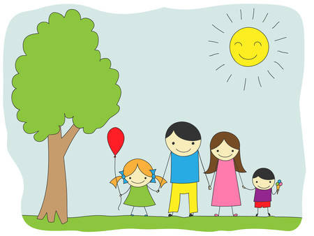 Family dayのイラスト素材