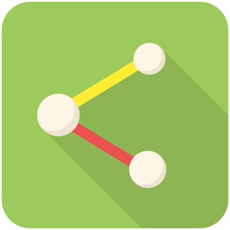 Share icon (flat design with long shadows)のイラスト素材