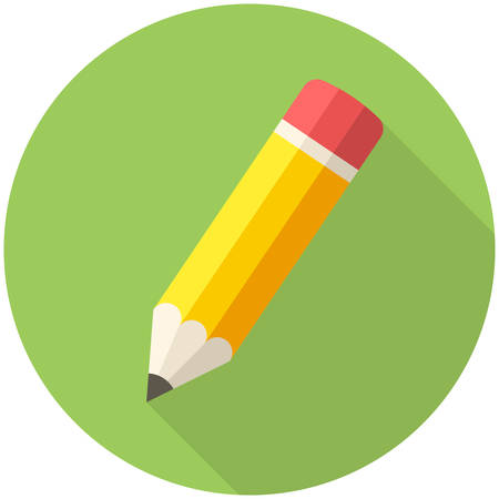 Compose icon (flat design with long shadows)のイラスト素材