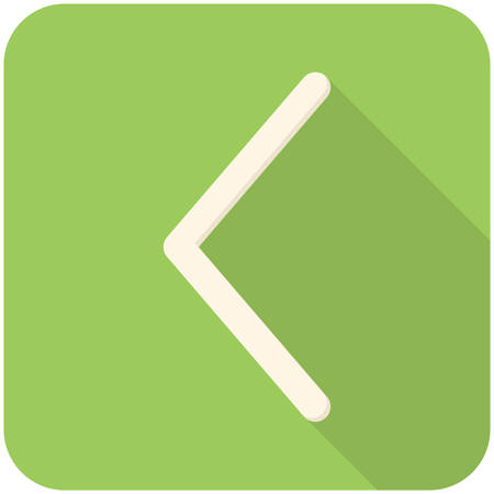 Arrow feft, modern flat icon with long shadowのイラスト素材