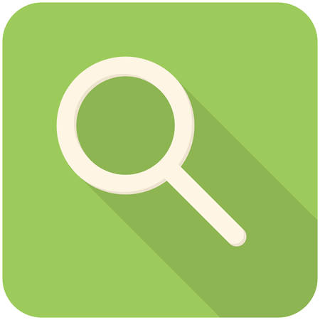 Search, modern flat icon with long shadowのイラスト素材