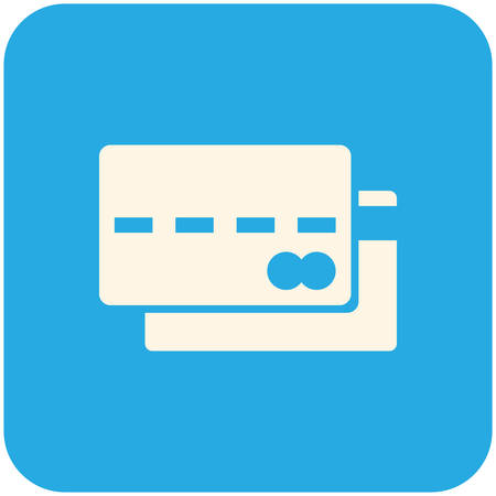 Credit card icon, modern flat designのイラスト素材