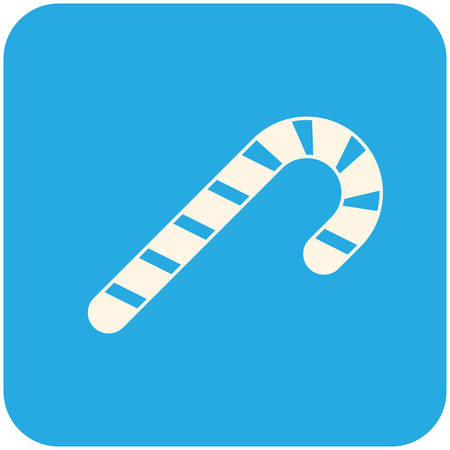 Candy cane icon (flat design)のイラスト素材