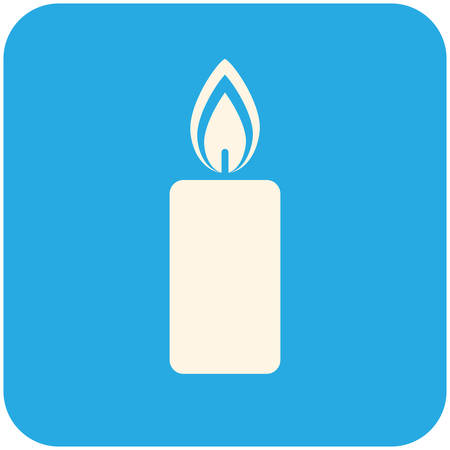 Christmas candle icon (flat design)のイラスト素材