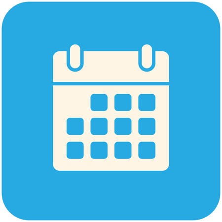 Calendar, modern flat iconのイラスト素材