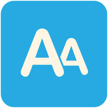 Font size, modern flat iconのイラスト素材