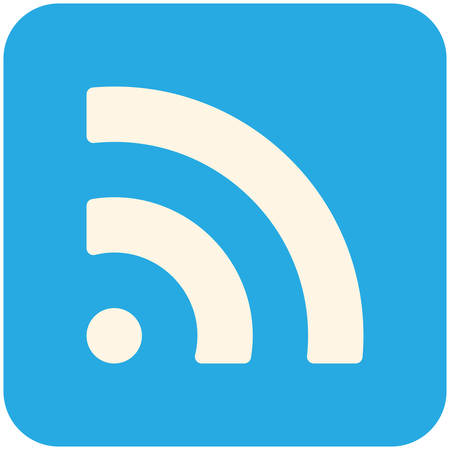 RSS, modern flat icon