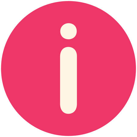 Info, modern flat iconのイラスト素材