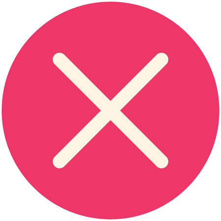 Close or delete, modern flat iconのイラスト素材