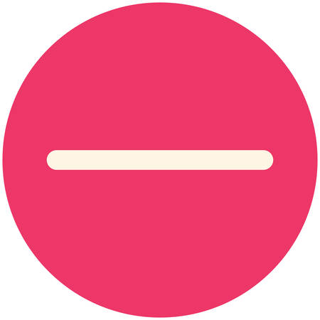 Minus, modern flat iconのイラスト素材