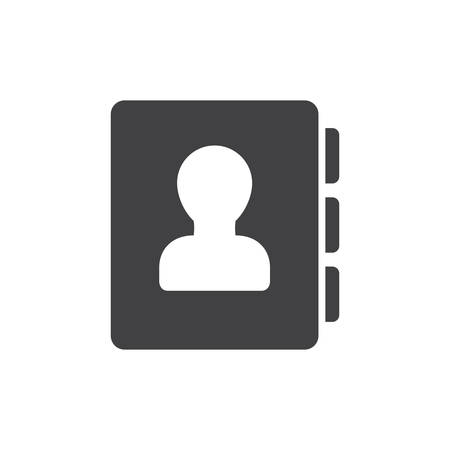 Contacts icon (flat design)のイラスト素材