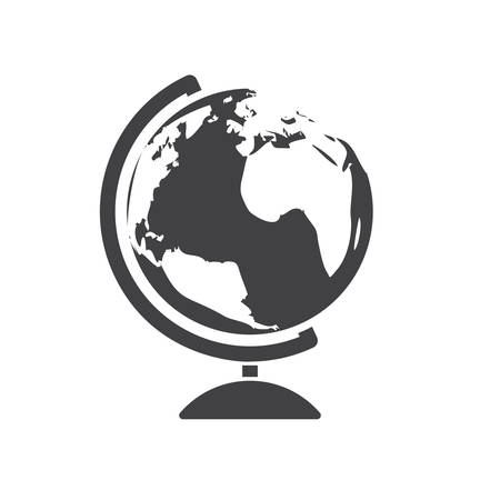Globe, modern flat iconのイラスト素材