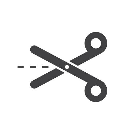 Scissors icon, modern flat designのイラスト素材
