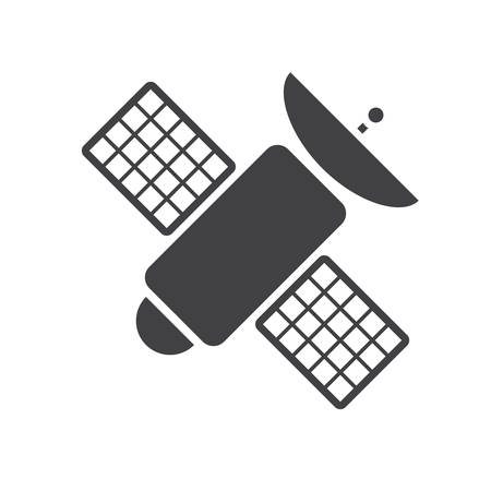 Satellite, modern flat iconのイラスト素材
