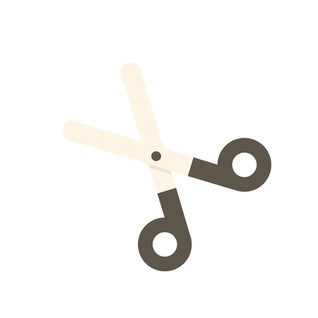 Pair of scissors, modern flat iconのイラスト素材