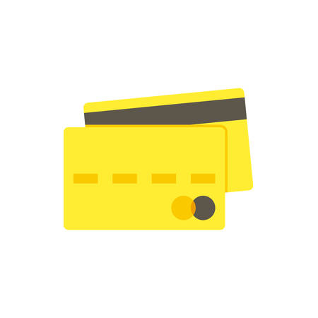 Credit card icon (flat design)のイラスト素材