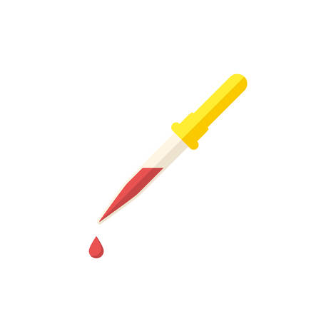Pipette, modern flat iconのイラスト素材
