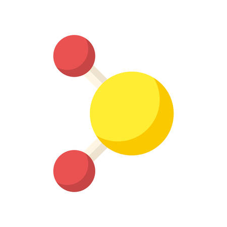 Molecule, modern flat iconのイラスト素材