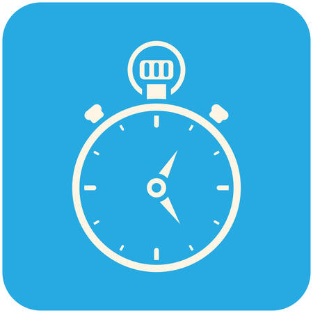 Stopwatch, modern flat iconのイラスト素材