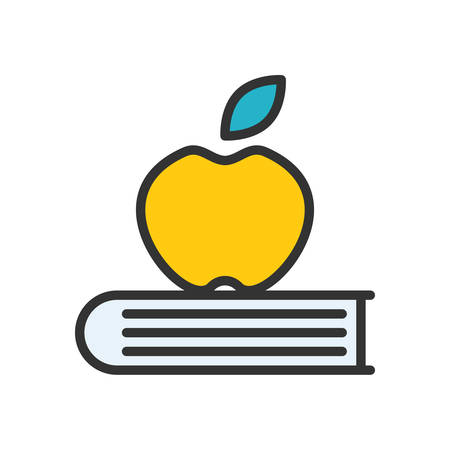 Knowledge fully scalable vector icon in outline style.のイラスト素材