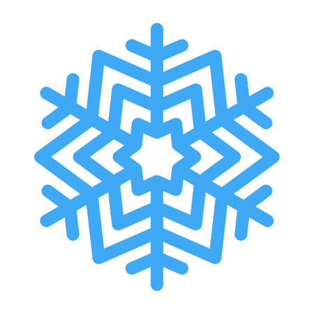 Vector illustration of snowflake for winter design.