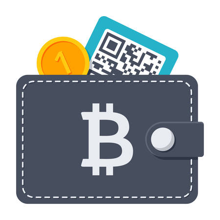 Bitcoin Wallet Iconのイラスト素材