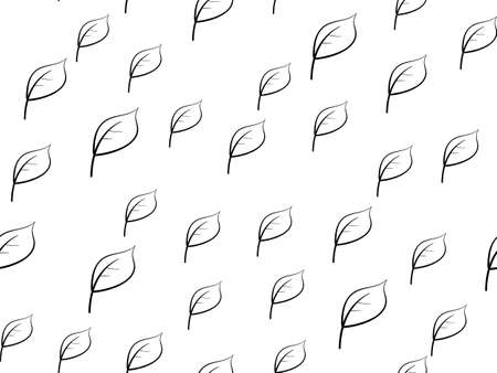 Seamless Leaves Patternの写真素材