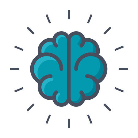 Brainstorming Vector Iconのイラスト素材