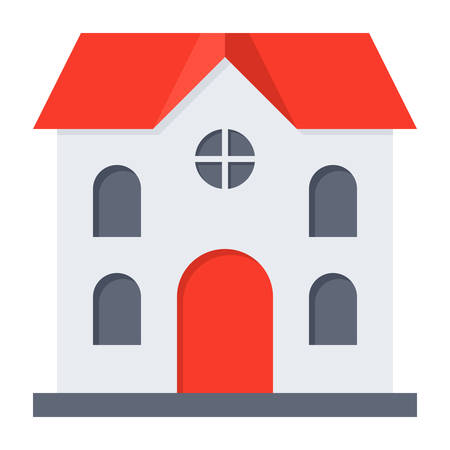 School Building Iconのイラスト素材
