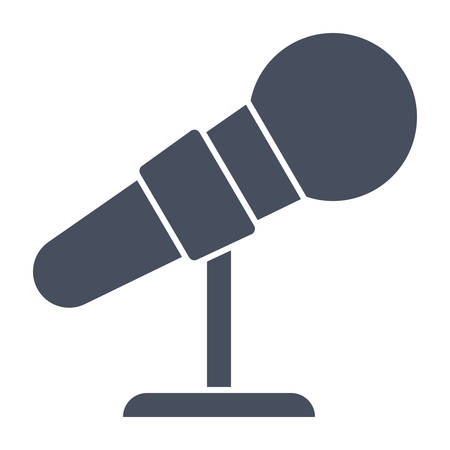 Microphone Vector Iconのイラスト素材