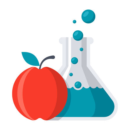 Food Chemistry Conceptのイラスト素材