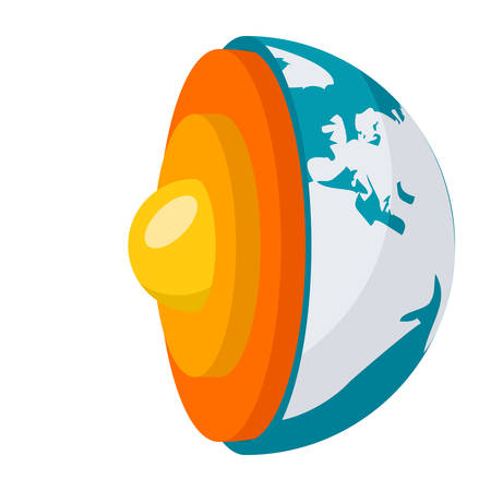 Geophysics Science Conceptのイラスト素材
