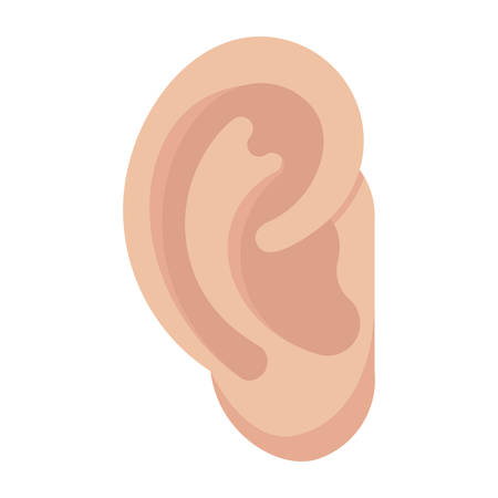 Ear Vector Iconのイラスト素材