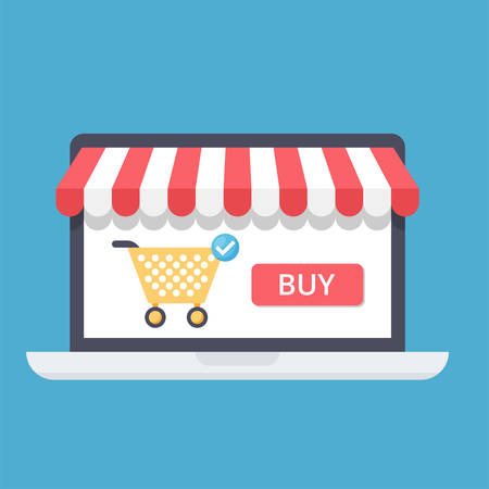 Online shopping concept.のイラスト素材