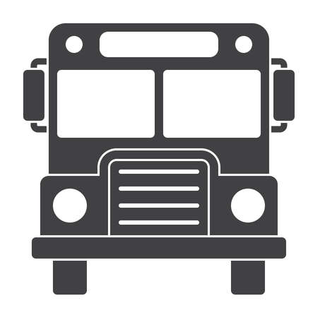 School Bus Silhouetteの写真素材