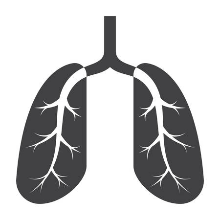 Lungs Medical Iconのイラスト素材