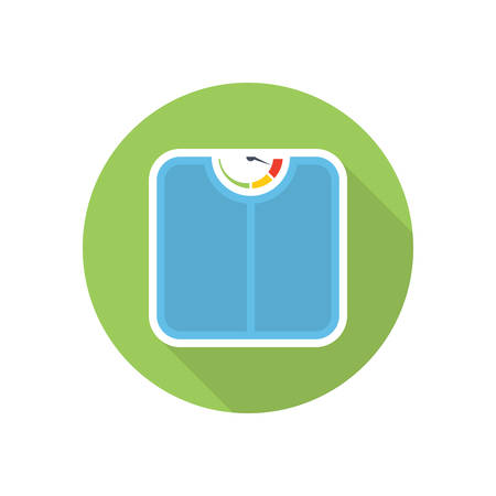 Bathroom scale stylish icon on white backgroundのイラスト素材