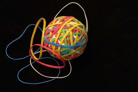 rubber band ballの写真素材
