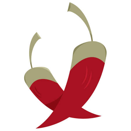 Chili pepper, vector image, hot offerのイラスト素材