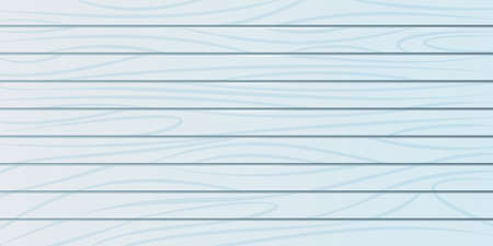Blue wooden background. Wood surface with long boards, vector illustration. Planks on a wall or floor. Light neutral tones. For banner, poster, website interfaceのイラスト素材