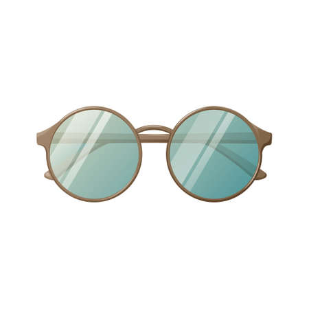 Glasses for vision, sunglasses, vector illustration, cartoon style. Eye protectionのイラスト素材