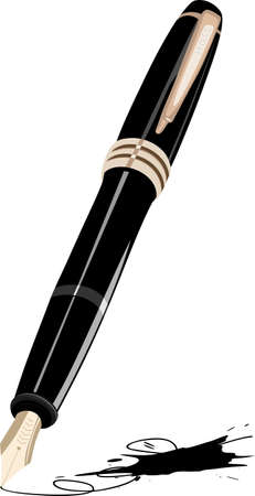 Black ink penのイラスト素材