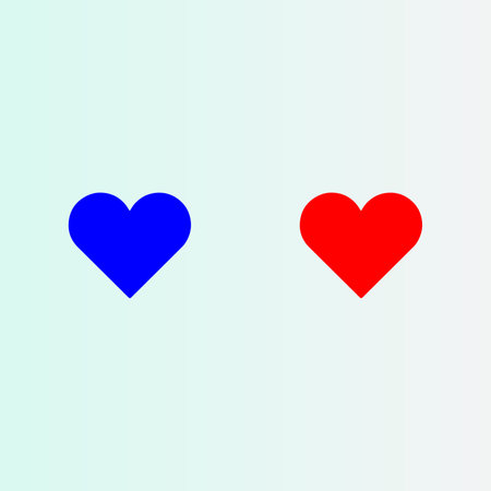 Heart icons vector illustration. Flat design style. Valentines day concept.のイラスト素材