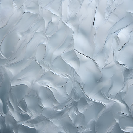 Close up of ice texture. Abstract background for design with copy space.の素材