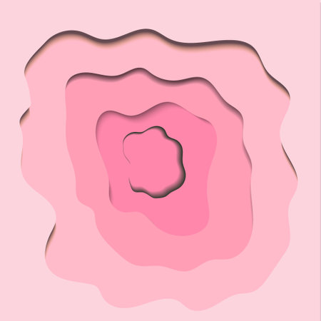 3D abstract paper art style, design layout for business presentations, flyers, posters, printsration, cards, brochure cover. Paper cut background. Abstract realistic paperのイラスト素材